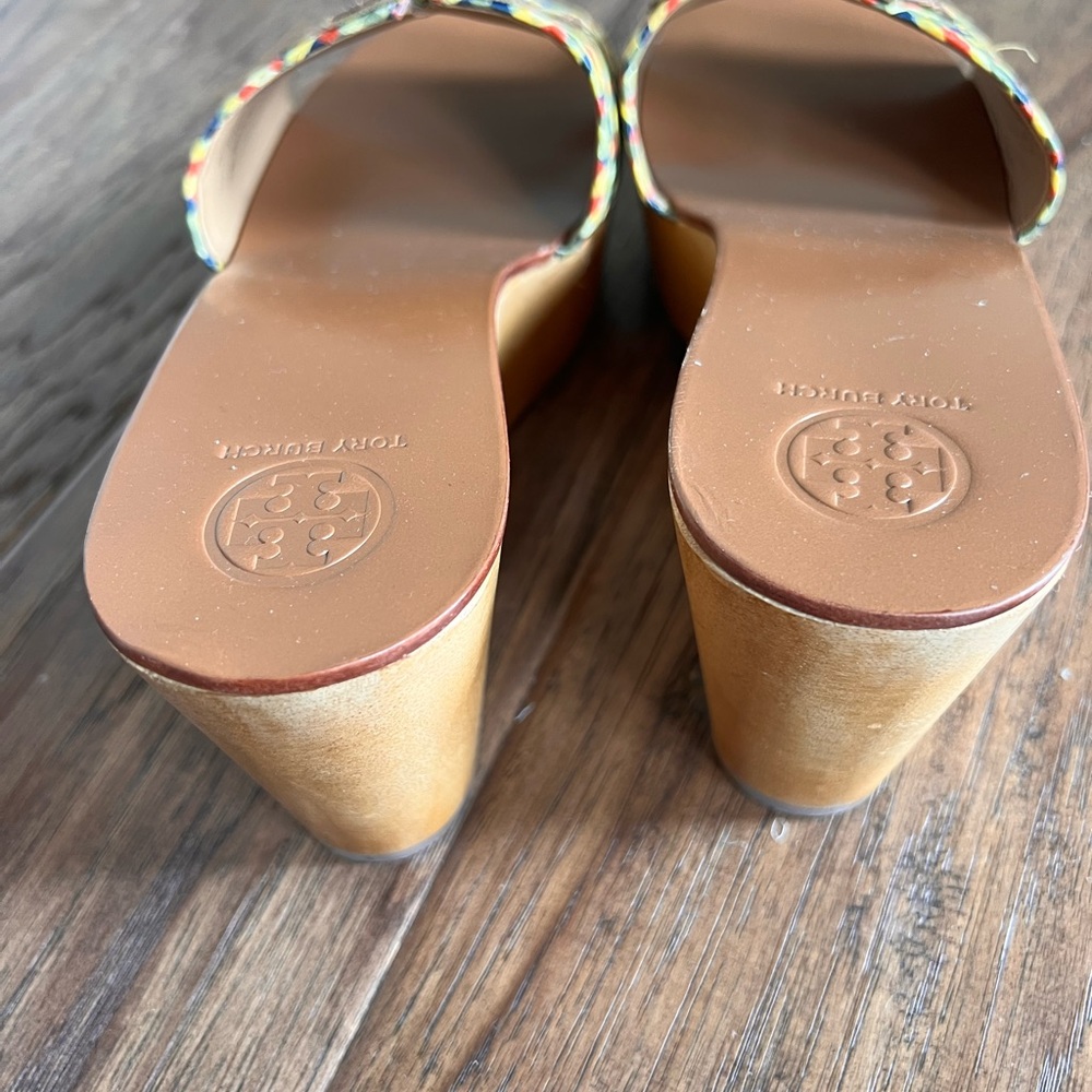 Tory Burch Multicolor Woven Platform Sandals - Picture 4 of 8